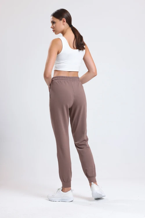 Beli Büzgülü Paçası Lastikli Cepli Rahat Kesim Eşofman Altı