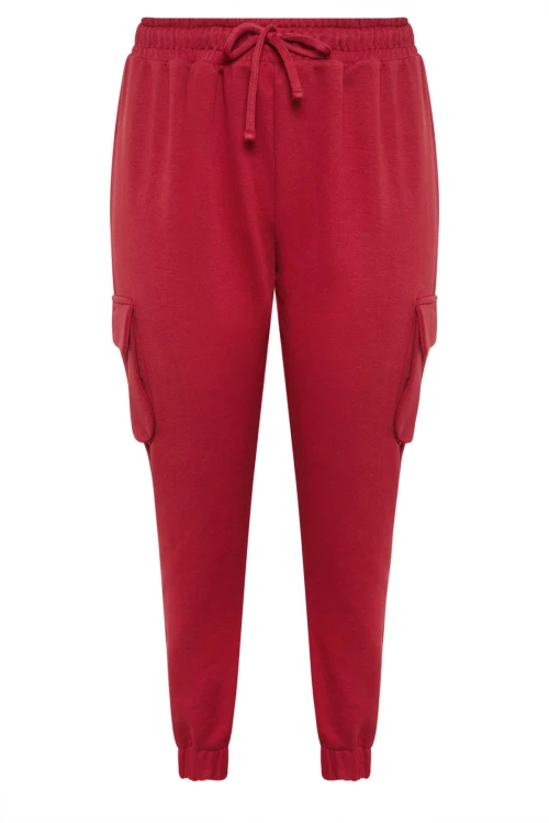 Büyük Beden Paçası Lastikli Cep Detaylı Kargo Jogger Pantolon 302771