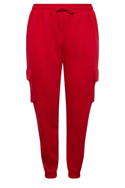 Büyük Beden Paçası Lastikli Cep Detaylı Kargo Jogger Pantolon 302773