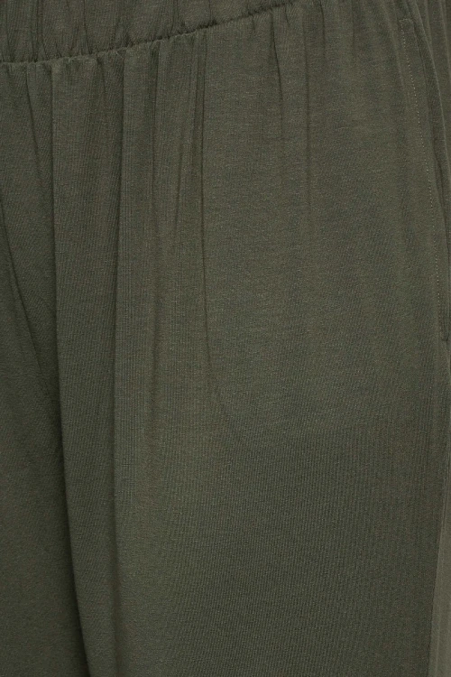 Büyük Beden Paçası ve Beli Lastik Detaylı Cepli Jogger Pantolon 144781