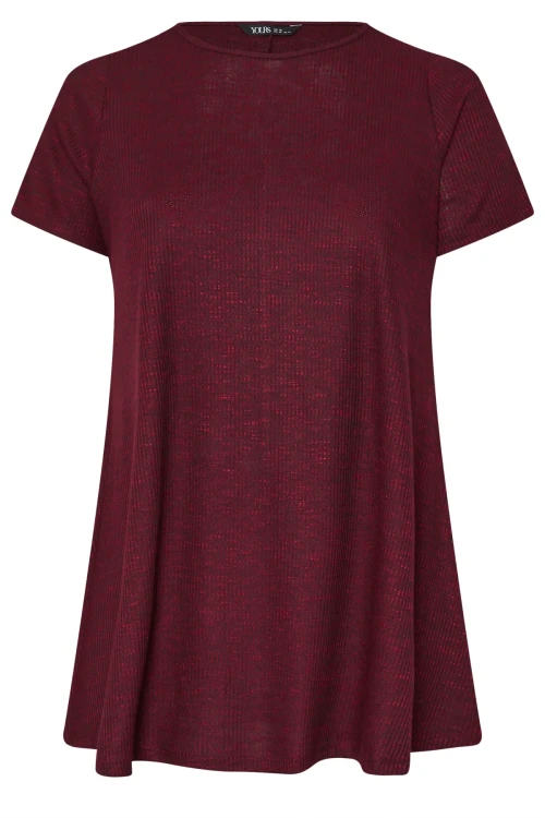 Büyük Beden Bisiklet Yaka Yarım Kollu Fitilli İnce Bluz 303619