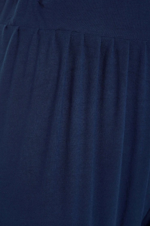 Büyük Beden Paçası ve Beli Lastik Detaylı Cepli Jogger Pantolon 144780