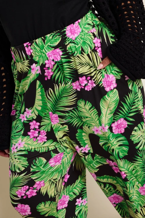 Büyük Beden Paçası ve Beli Lastik Detaylı Cepli Jogger Pantolon 145107