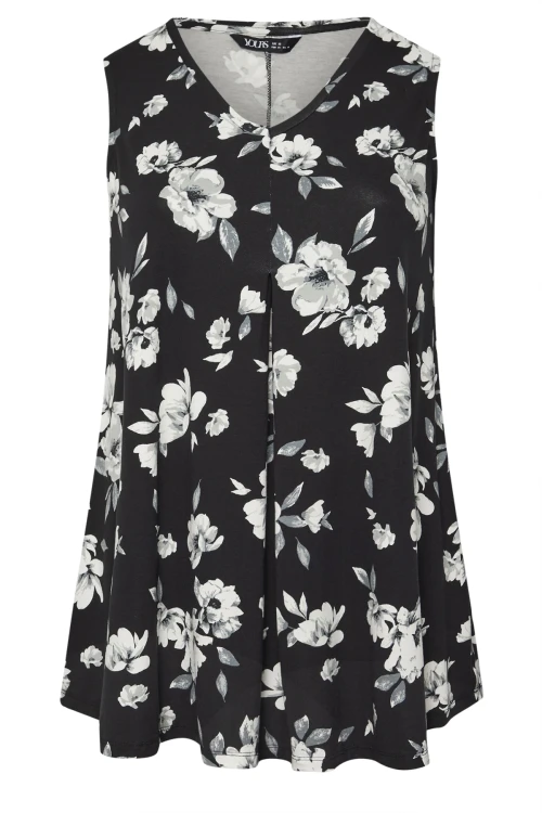 Büyük Beden Sıfır Kol V Yaka Desenli Likralı Bluz 303422