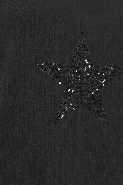 Büyük Beden Uzun Kollu Payet İşlemeli Bisiklet Yaka Sweatshirt 303789