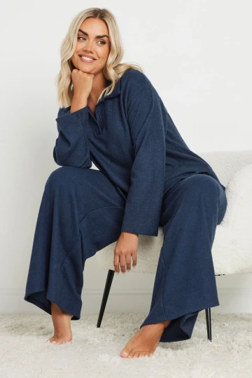 Büyük Beden Beli Lastikli ve Büzgülü Cepli Bol Paça Eşofman Altı 322292